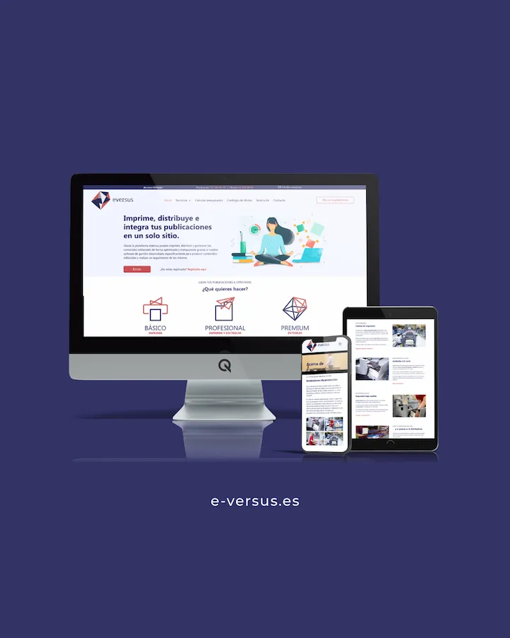 Diseño Web Imprenta E-versus Diseño Web Imprenta E-versus