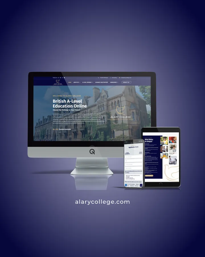Diseño Web Alary College - Universidad de Cursos de Grado
