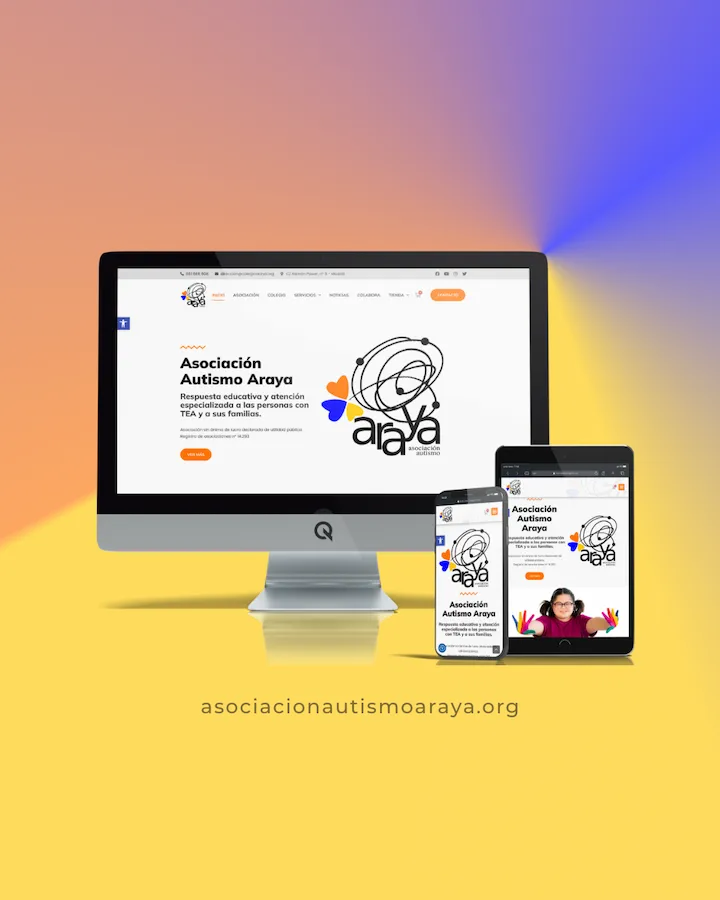 Diseño Web Asociación Autismo Araya - Colegio para niños autistas