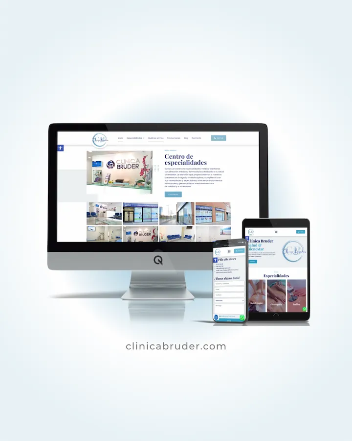 Diseño Web Clínica Bruder Centro de Estética Avanzada