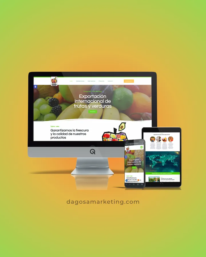 Diseño Web Dagosa Marketing Exportación de Frutas Internacional