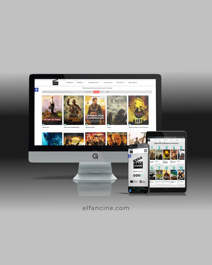 Diseño Web El Fancine - Blog de crítica de películas de cine