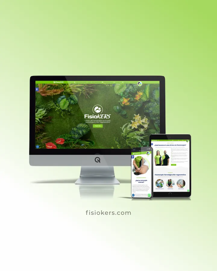 Diseño Web Fisiokers - Centro de Fisioterapia Avanzada, Tecnológica y Bioregenerativa