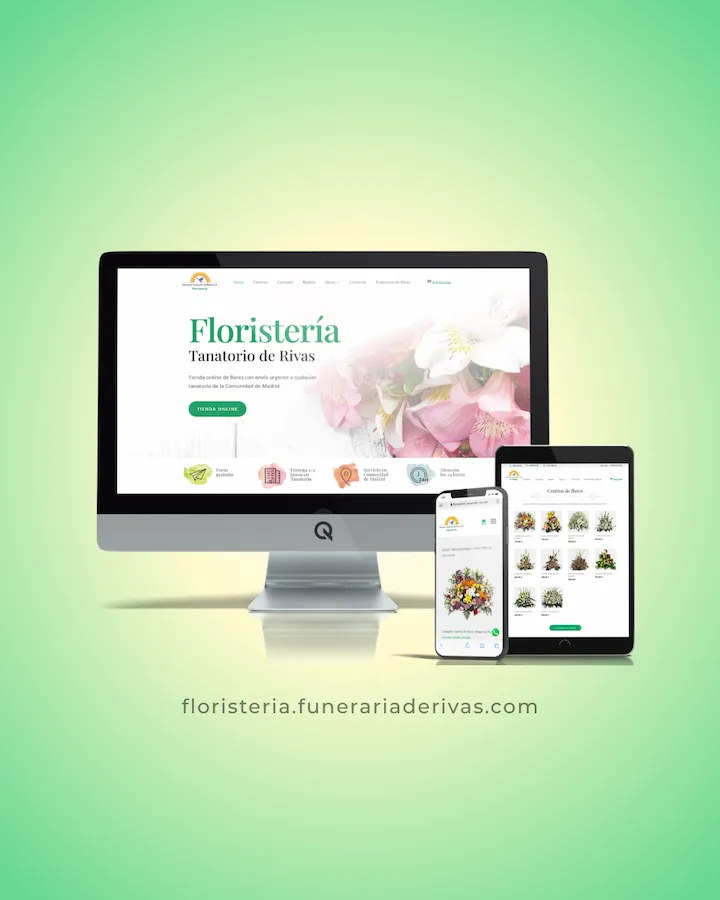 Diseño Web Floristeria Funeraria de Rivas Diseño Web Floristeria Funeraria de Rivas