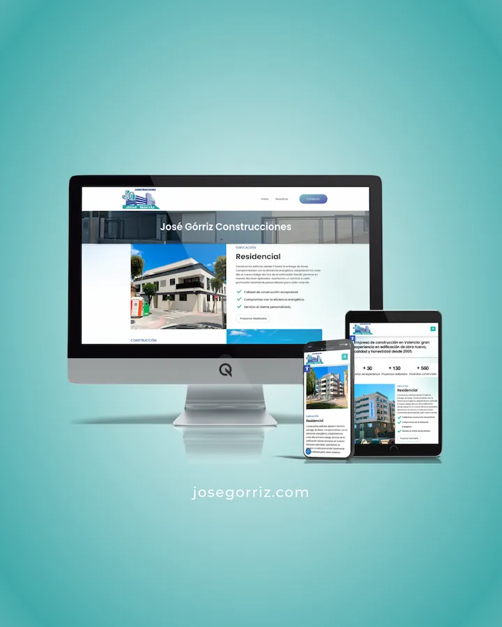 Diseño Web Construcciones José Górriz