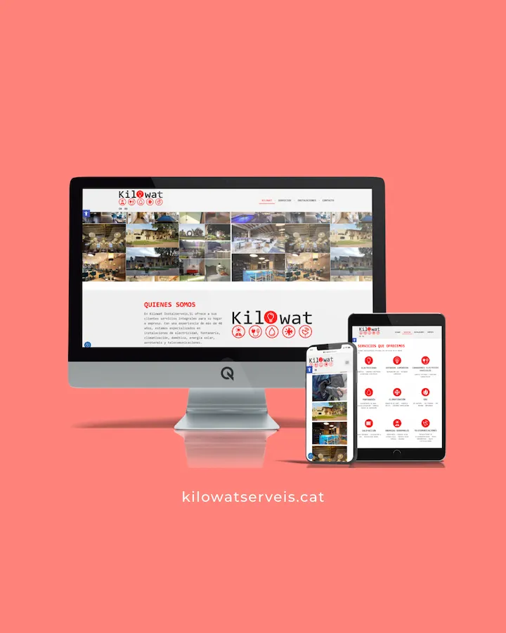 Diseño Web Kilowat Serveis instalaciones eléctricas Diseño Web Kilowat Serveis instalaciones eléctricas