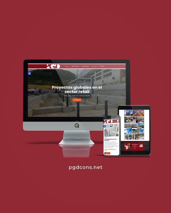Diseño Web PGD Construcciones de Franquicias