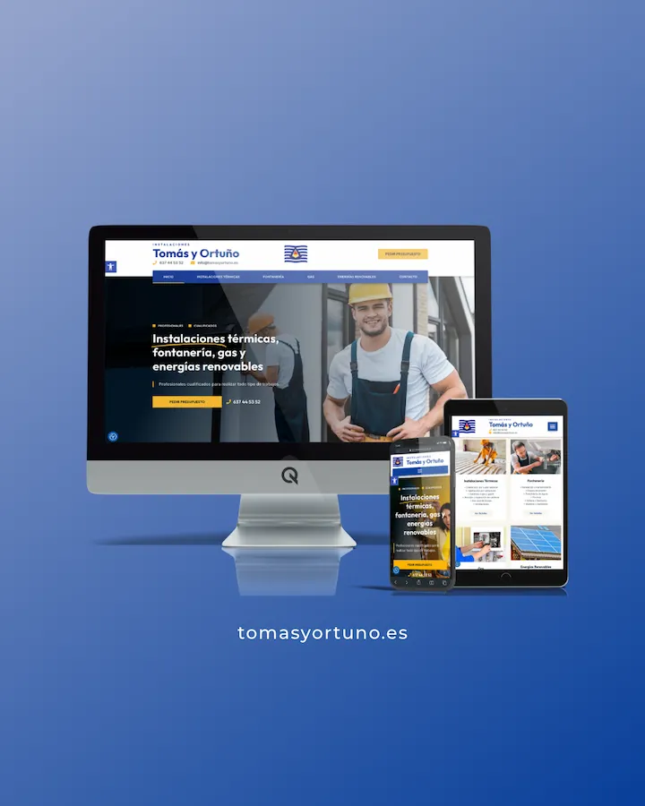 Diseño Web Instalaciones Tomás y Ortuño