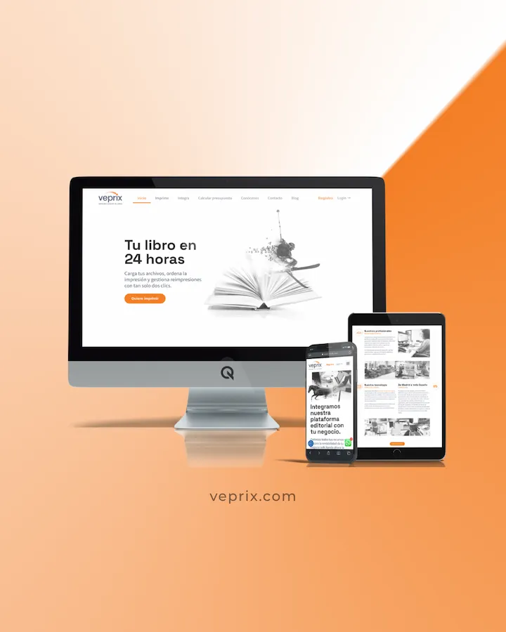 Diseño Web Veprix - Impresión de libros en 24 horas