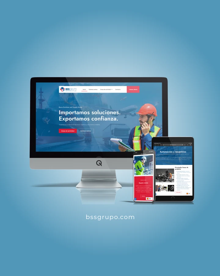 Diseño web en dispositivos del proyecto web BSS grupo