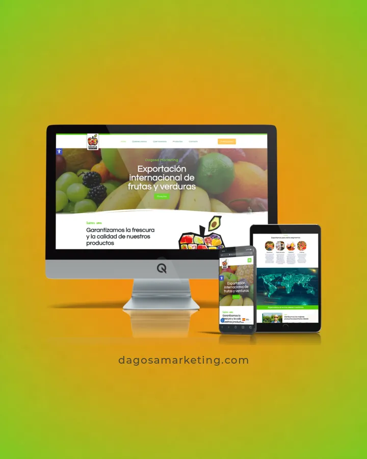 Diseño web en dispositivos del proyecto web Dagosa Marketing