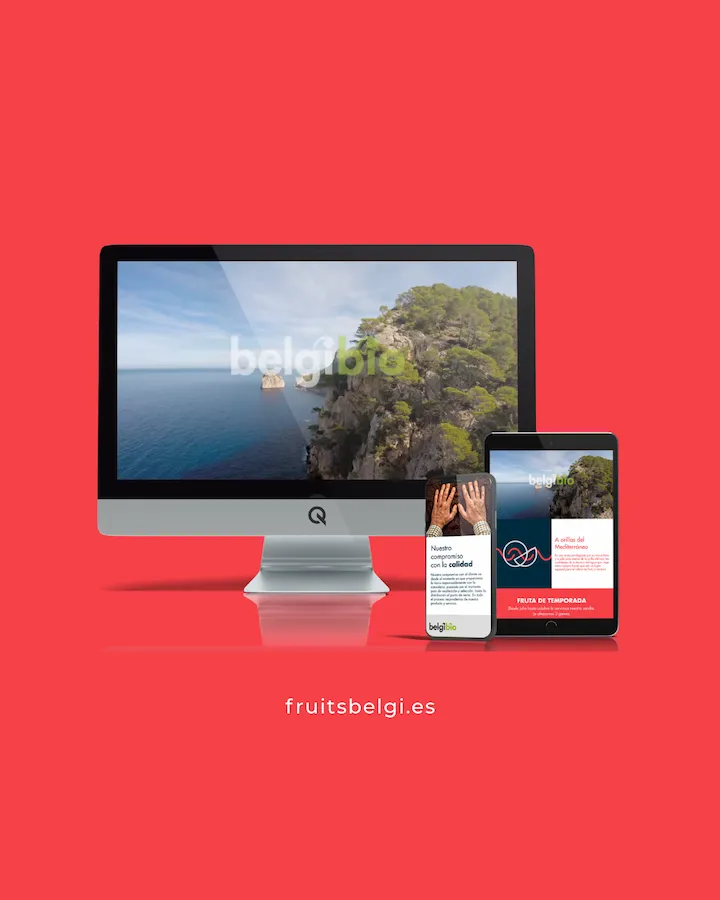Diseño web en dispositivos del proyecto web Belgi Bio