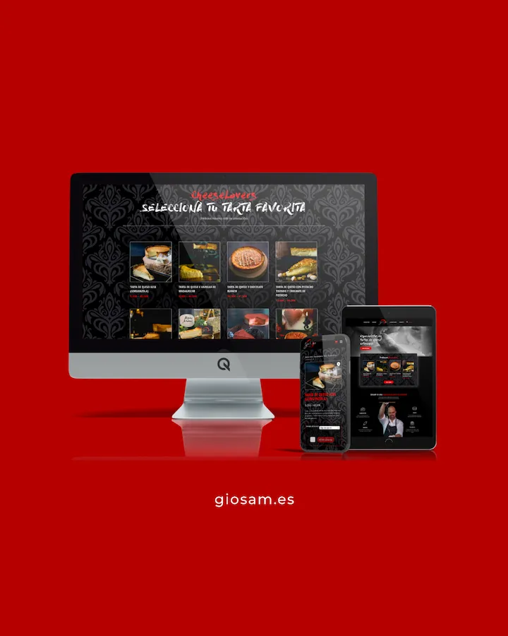 Diseño web en dispositivos del proyecto web Giosam Foodart