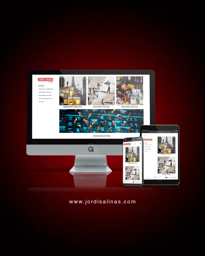 Diseño web en dispositivos del proyecto web Jordi Salinas