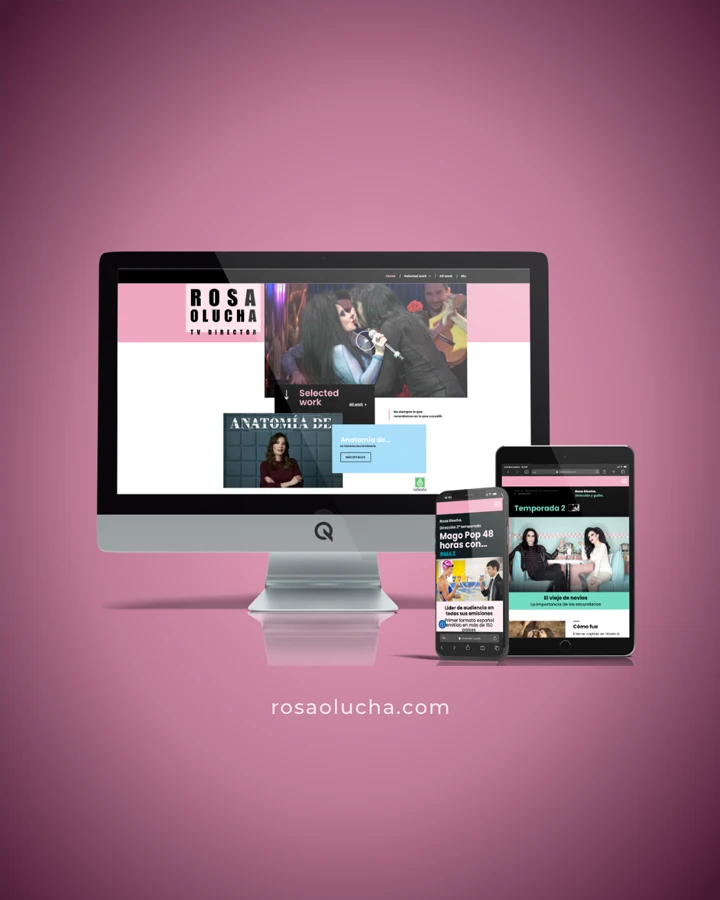Diseño web en dispositivos del proyecto web Rosa Olucha