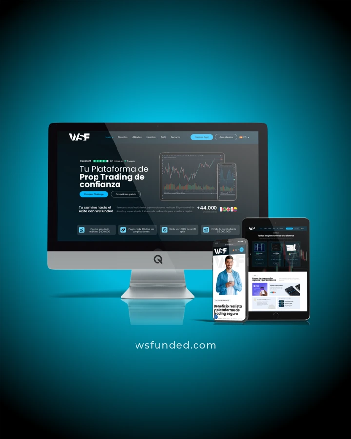 Diseño web en dispositivos del proyecto web WSFunded