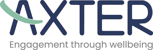 Logotipo Axter engadgement through wellbeing